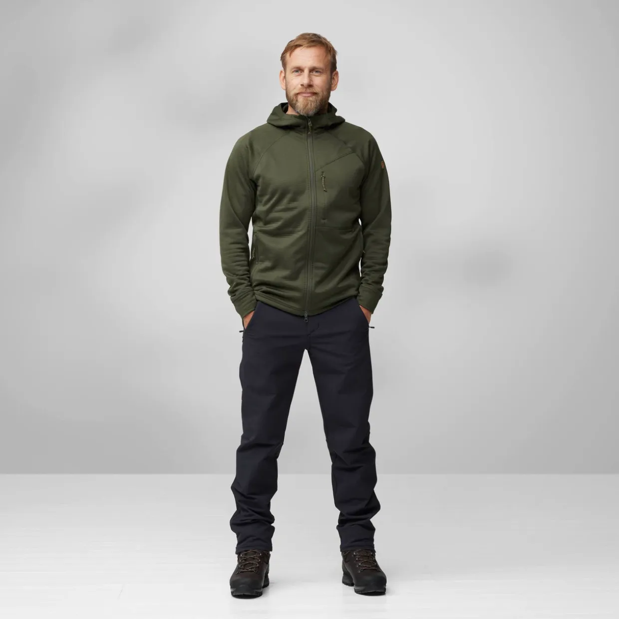 Abisko Grid Fleece Hoodie