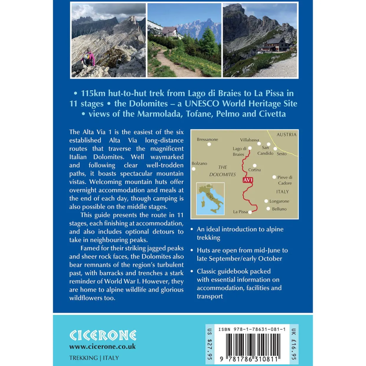 Alta Via 1 - Trekking in the Dolomites