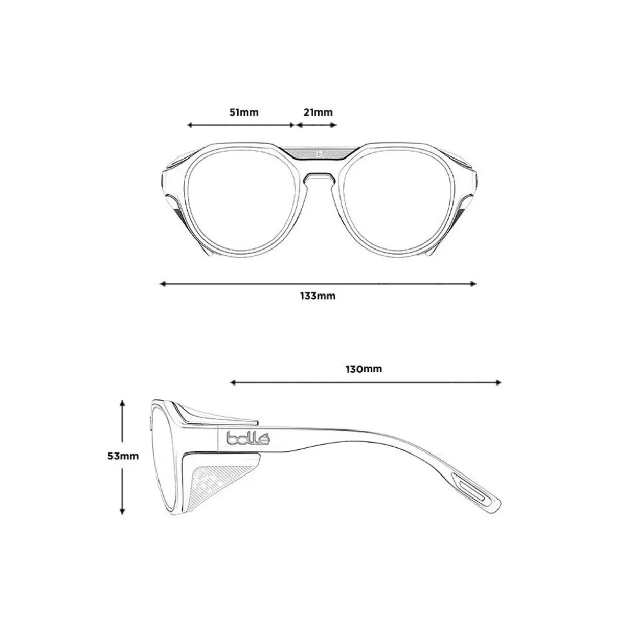 Ascender Sunglasses - Bolle 100 Gun Lens