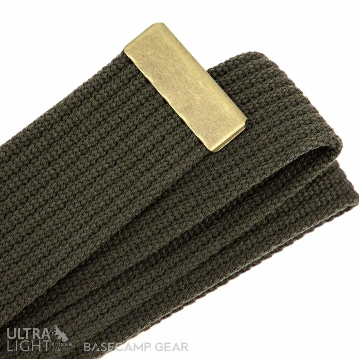 Canvas Brass Belt 4cm