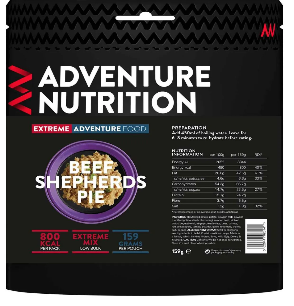 Extreme Adventure 800 kcal Beef Shepherds Pie