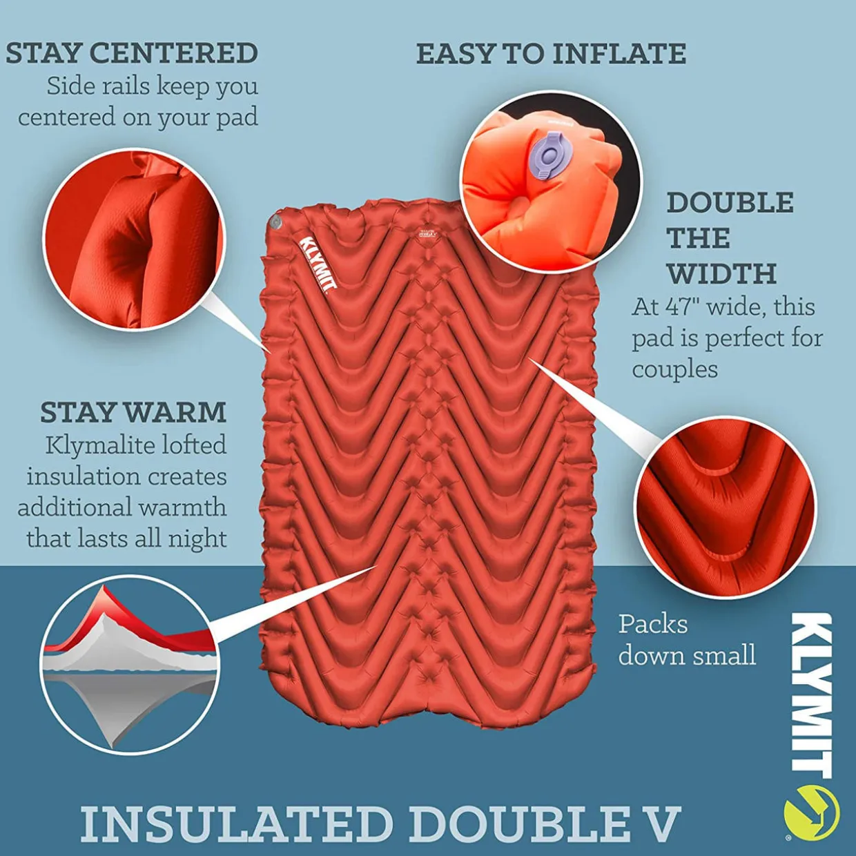 Insulated Double V Sleeping Mat