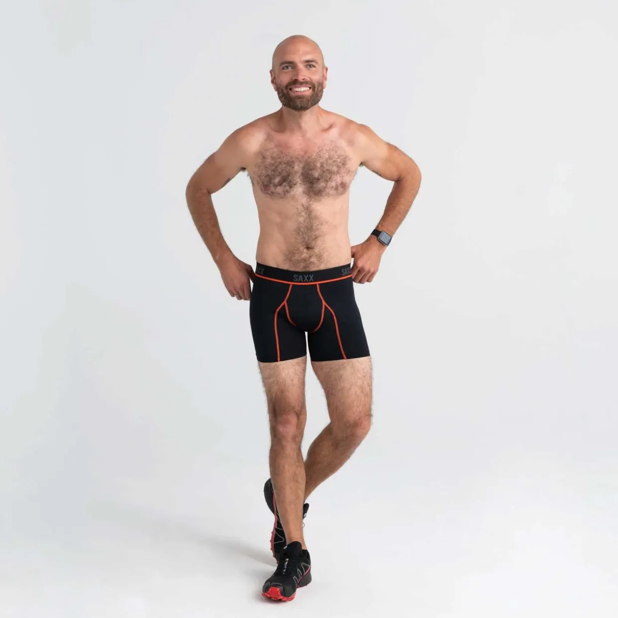 Kinetic Light-Compression Mesh Boxer Brief - Past Season Colours