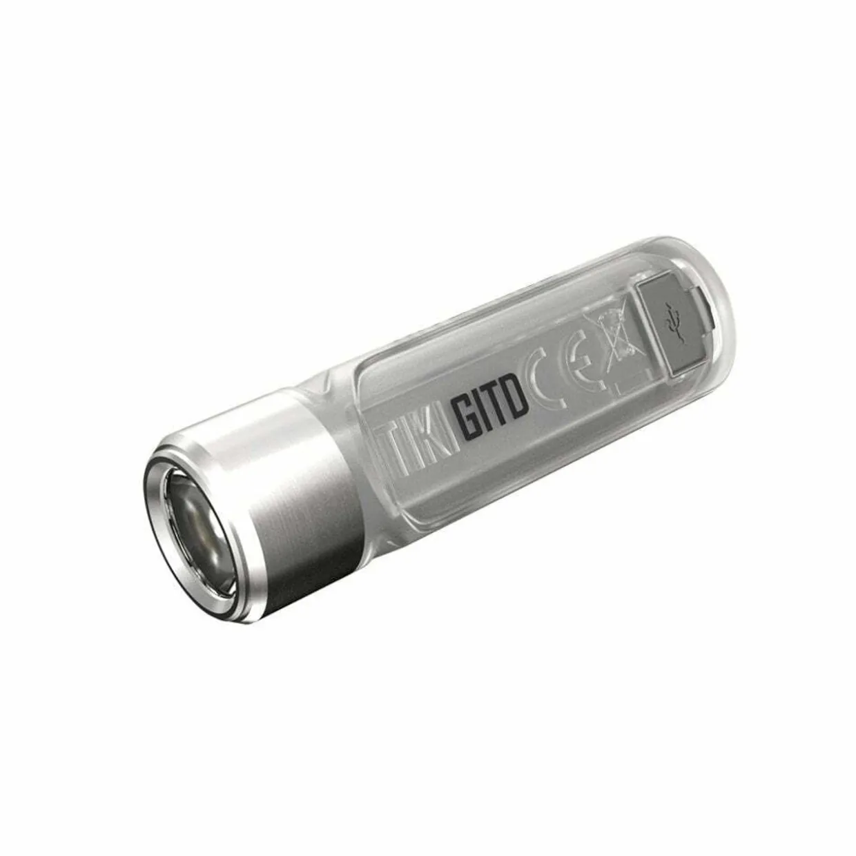 TIKI GITD USB Rechargeable Keychain Light