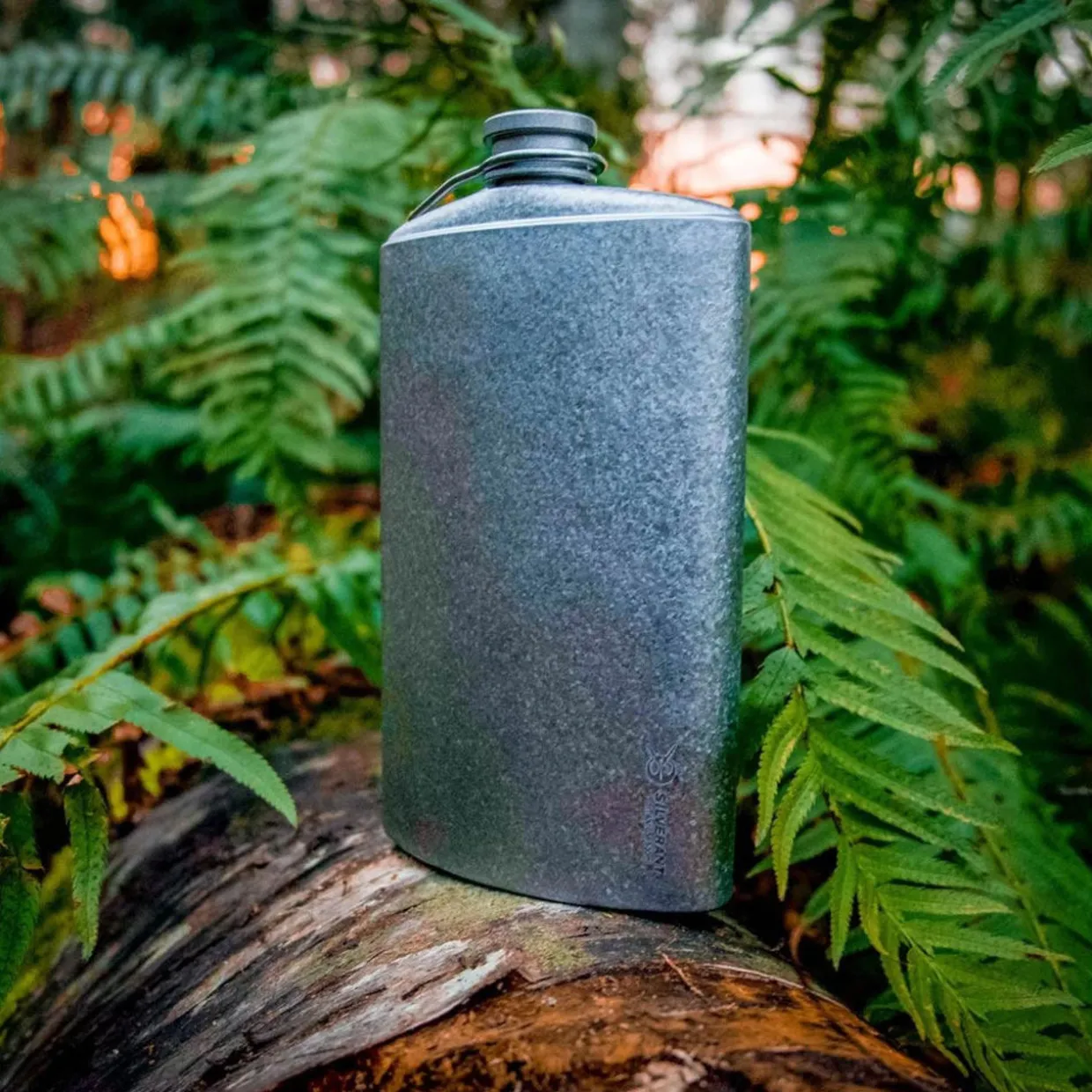 Titanium Hip Flask & Funnel 500ml