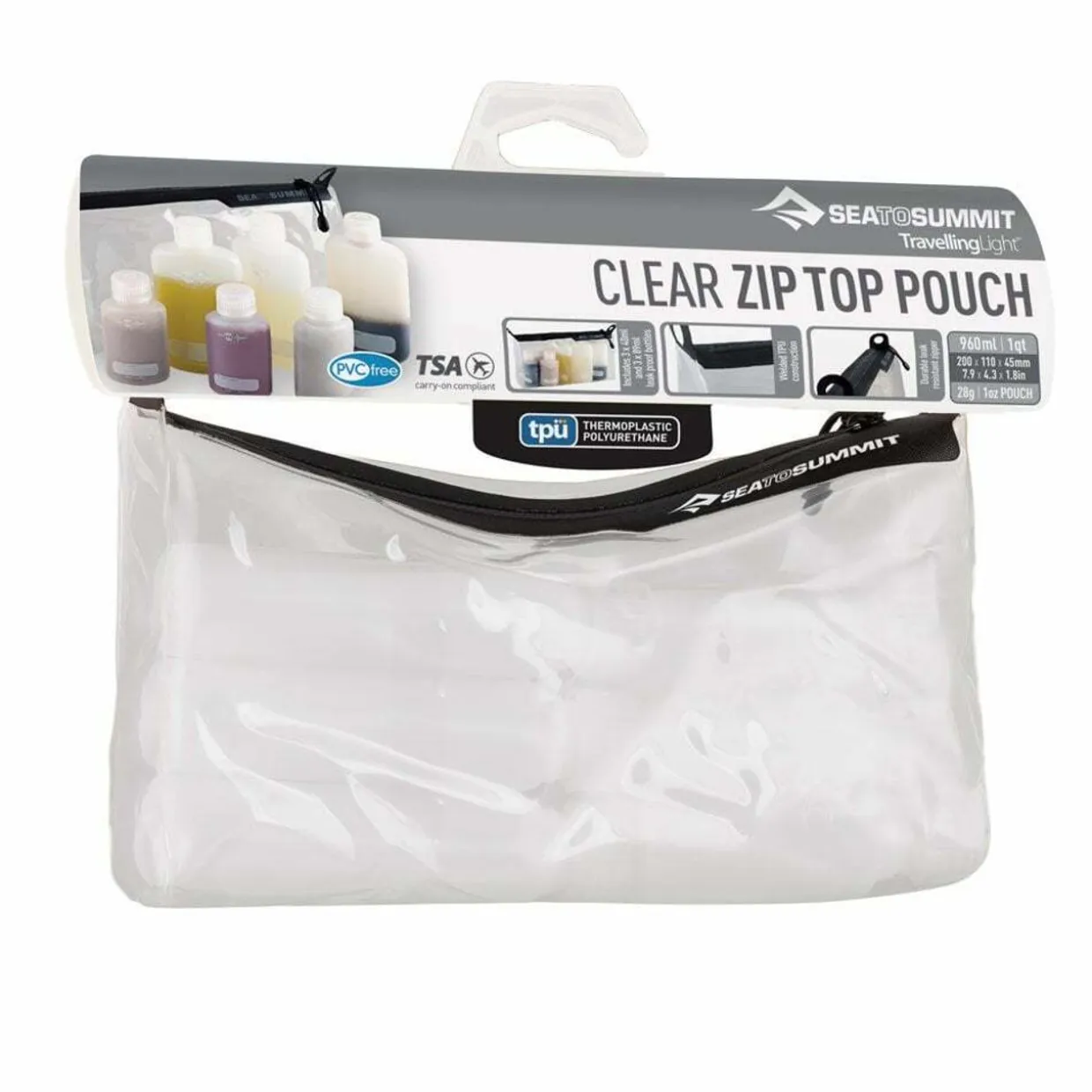 TPU Clear Zip Top Pouch