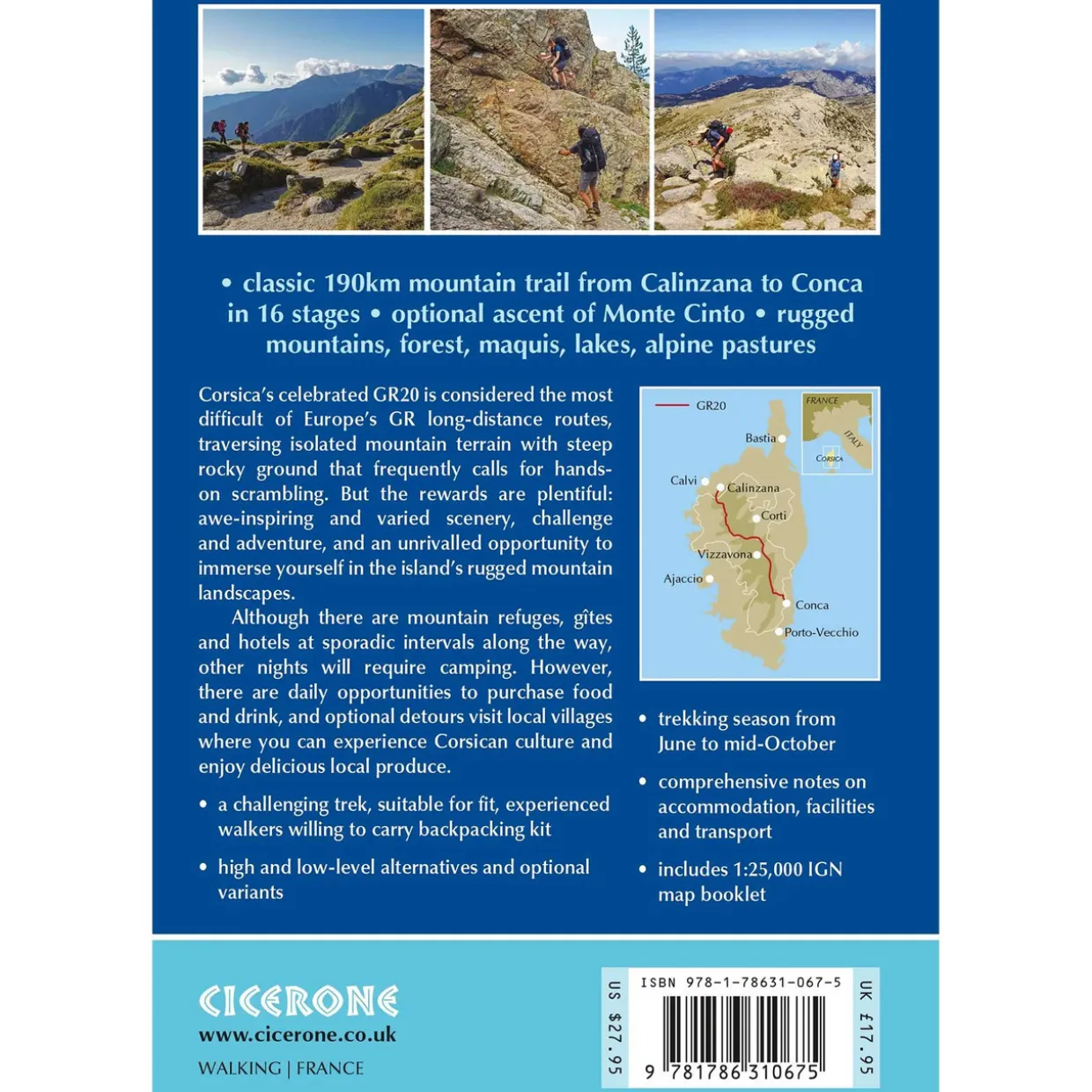 Trekking the GR20 Corsica