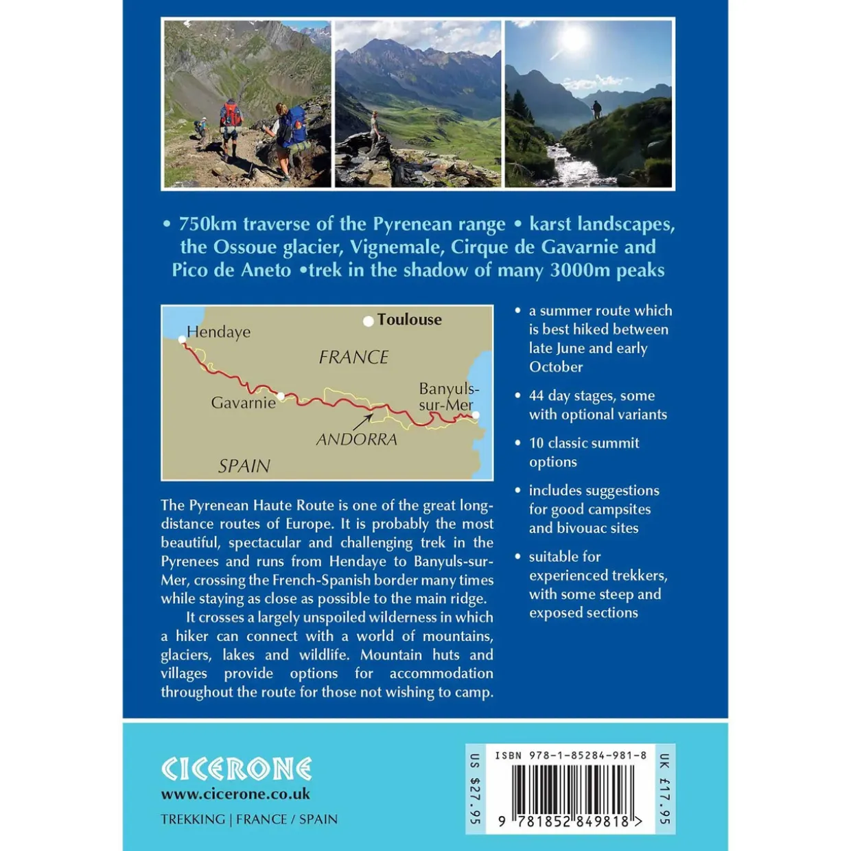 Trekking the Pyrenean Haute Route